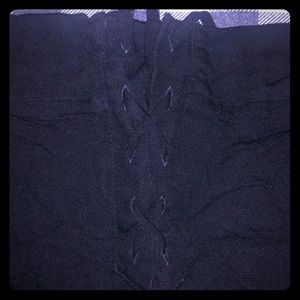 Lace up flowy shorts